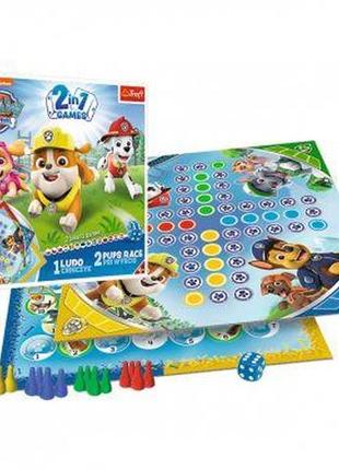 Настольная игра 2 в 1 "лудо / щенячие гонки"