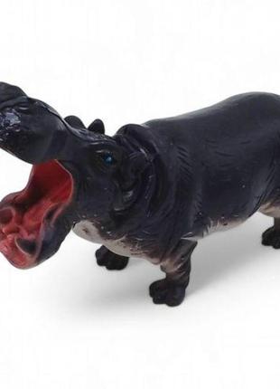 Фігурка ігрова, гумова "дикі тварини. бегемот"