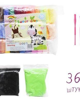 Маса для ліплення "super clay", 36 штук