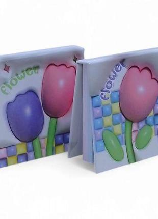 Блокнот "квіти" 8*8см, 70л (40455)