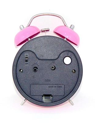 Детские настольные часы-будильник металл (12х17х6см) скай/ щенячий патруль(paw patrol)