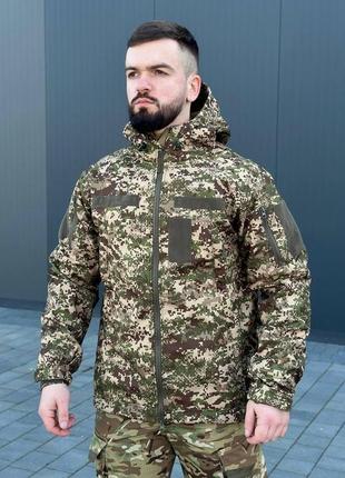 Тактична куртка soft shell демісезонна військова куртка хижак весняна літня куртка з капюшоном для зсу3 фото