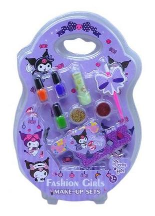 Набір дитячий для манікюру, педикюру, косметика аніме kuromi 761-1d