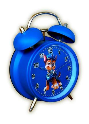Детские настольные часы-будильник металл (12х17х6см) "щенячий патруль (paw patrol)/...