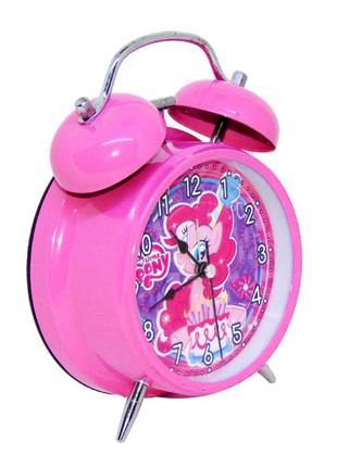 Детские настольные часы-будильник металл (12х17х6см) my little pony (мой маленький...