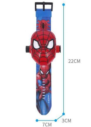 Детские наручные часы с 3d проектором "spiderman (человек-паук)" в оригинальной упаковке6 фото