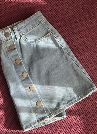 Юбка джинсова міні