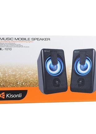 Комп'ютерні колонки kisonli l-1010 колір чорний