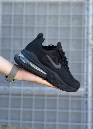 Nike air max 270 react black/мужские кросовки/чоловічі кросівки/найк