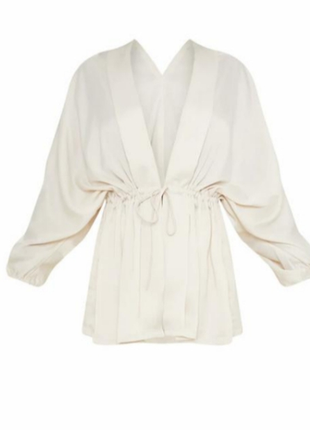 Женская блуза с глубоким декольте можно носить как летний  жакет размер батал 50-525 фото
