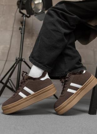 Зимние женские кроссовки braza brown