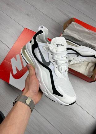 Nike air max 270 react white/мужские кроссовки/мужские кроссовки/nike