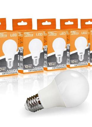 Набір led лампа evro lights 10вт 4200к a-10-4200-27 е27 5шт