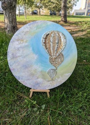 3d интерьерная картина воздушные шары