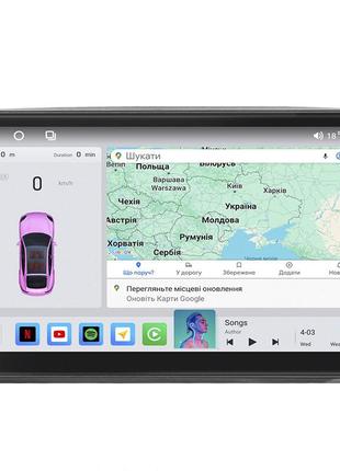 Штатна магнітола lesko для ford escape i рестайлінг 2004-2007г 9" 4/64 qled carplay 4g wi-fi gps 360 prime