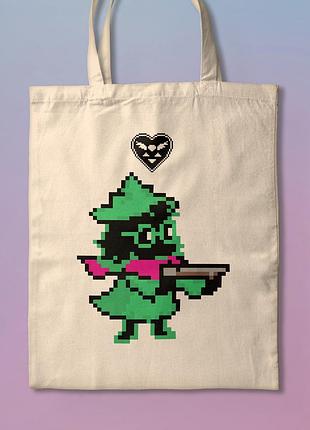 Шоппер эко-сумка с принтом мерч игры deltarune дельтарун