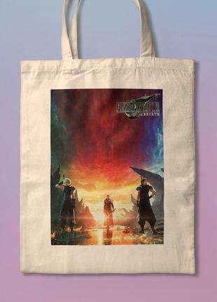Шоппер эко-сумка с принтом мерч игры final fantasy 7 rebirth
