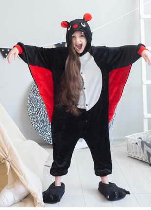 Пижама кигуруми детская летучая мышь&nbsp; розмір 110 см. 120 см. 130 см. 140см