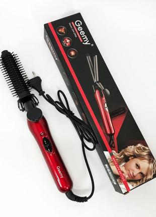 Праска для волосся gemei gm-2906, прилад для завивки волосся, плойка для прикореневого об'єму, плойка9 фото