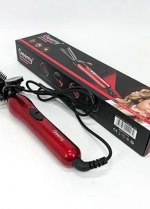 Праска для волосся gemei gm-2906, прилад для завивки волосся, плойка для прикореневого об'єму, плойка8 фото