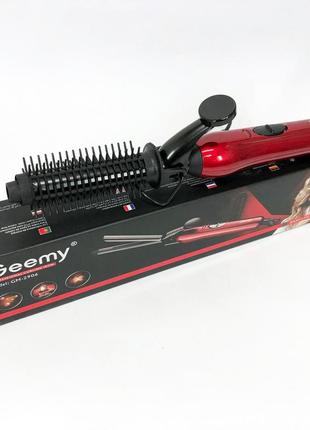 Праска для волосся gemei gm-2906, прилад для завивки волосся, плойка для прикореневого об'єму, плойка7 фото