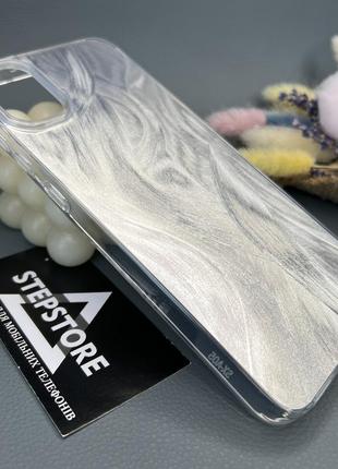 Чохол для samsung a05 (а055) з візерунком глянсовий переливається протиударний прозорий