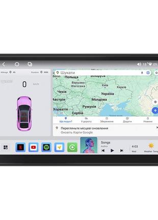 Штатна магнітола lesko для gmc acadia i 2006-2013г 10" 4/64 qled carplay 4g wi-fi gps 360 prime