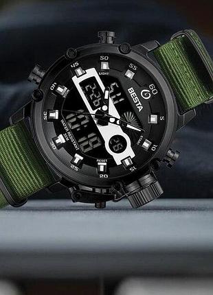 Чоловічий годинник megalith prof green8 фото