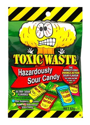 Леденцы toxic waste hazardously sour candy  57g