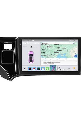 Штатная магнитола lesko для toyota aqua i right wheel 2011-2021 9" 4/64 qled carplay 4g wi-fi gps 360 prime