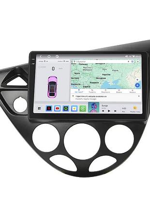 Штатная магнитола lesko для ford focus i 1998-2001 экран 9" 4/64 qled carplay 4g wi-fi gps 360 prime