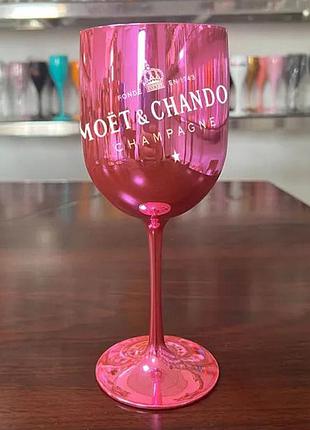 Фирменные бокалы для шампанского moet & chandon. фужеры мое шандон. розовый moet3 фото
