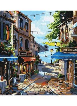 Набір для розпису по номерах "ресторани на узбережжі" 40х50см