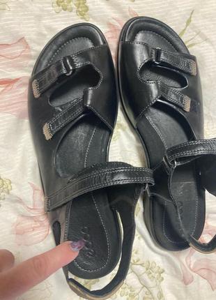 Натуральна шкіра 💥нові босоніжки сандалі 41 р ecco экко