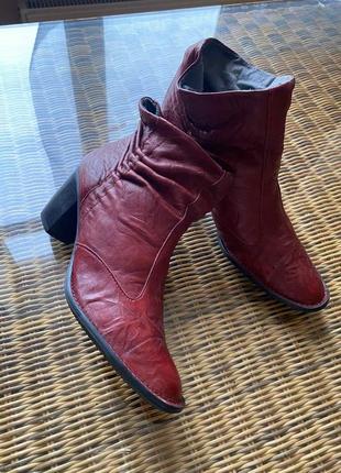 Кожаные ботильоны, ботинкики, roberto santi made in italy,оригинал,