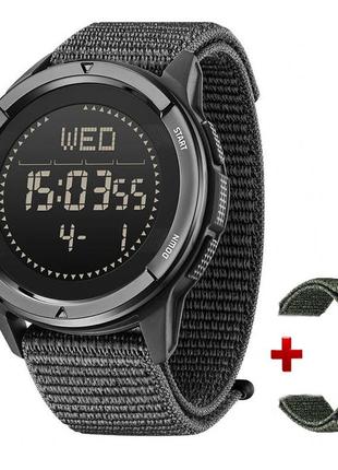 Чоловічий годинник north edge alps black з компасом, 2 ремінці