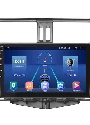 Штатна магнітола 9" lesko для toyota land cruiser prado 150 series 2009-2013 6/128gb 4g wi-fi gps top 7 шт.