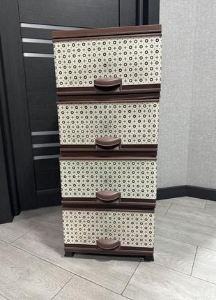 Продаю пластиковый комод на 4 отделения