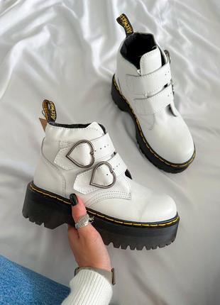 Dr. martens devon heart белые женские