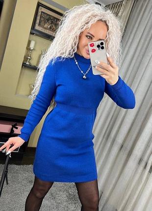 Платье лада туника вязаное платье теплое