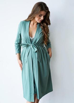 Халат для вагітних та годування rosemary, морська хвиля