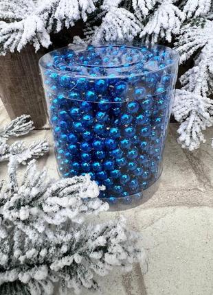 Намисто пластикове, новорічна прикраса 10 м, d 0,6 см