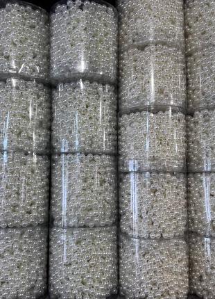 Намисто пластикове, новорічна прикраса 10 м, d 0,6 см