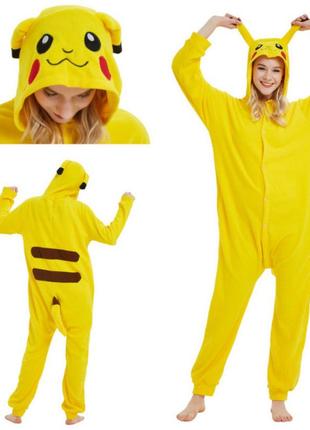 Кигуруми пикачу pikachu на рост 160-170см l kigurumi костюм пижама