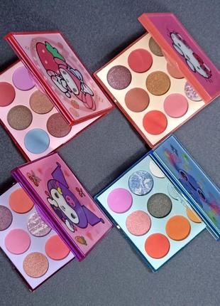 Палітра тіней для повік для дівчаток 5+ sombras de ojos 9 відтінків eye0906, блакитна