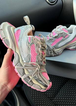Жіночі кросівки balenciaga 3xl grey pink premium