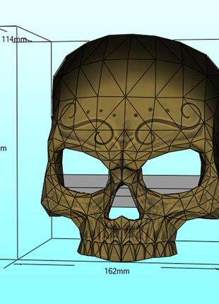 Маска джейд мортал комбат jade mortal kombat x конструктор из картона papercraft паперкрафт игровой персонаж