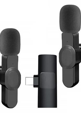Беспроводной петличный микрофон hsx-f3 с адаптером type-c