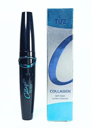 Туш для вій підкручуюча водостійка tuz collagen sky-high curves mascara 0538