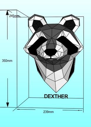 Paperkhan оригинальный подарок енот лиса лисица лис оригами papercraft 3d фигура развивающий набор антистрес